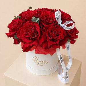 Dozen French Roses in a Box