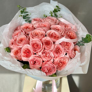 2 Dozen Pink Garden Roses