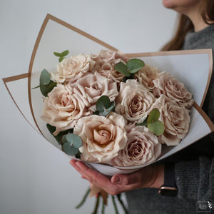 Dozen Powdery Roses