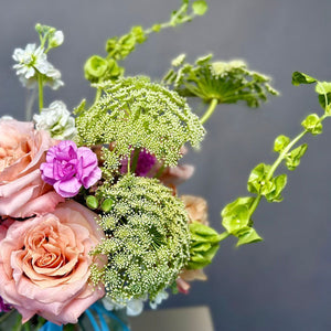 “Peachy Breeze” Flower Vase