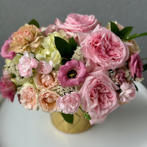 “Pink Elegance” Flower Vase