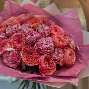 2 Dozen Pink Garden Roses Mix 2