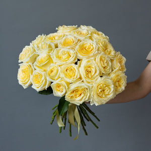 2 Dozen Cream Garden Roses
