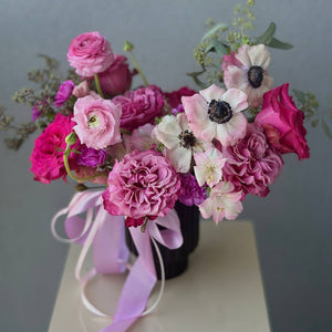 “Maroon Infusion” Flower Vase