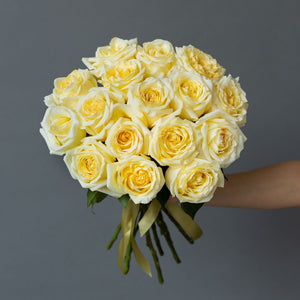 Dozen Cream Garden Roses