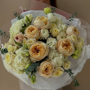 “Ivory Cascade” Mix Bouquet