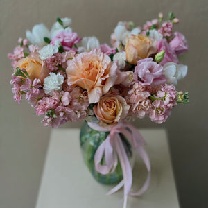 “Pastel Embrace” Flower Vase