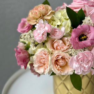 “Pink Elegance” Flower Vase