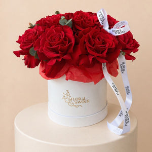 Dozen French Roses in a Box
