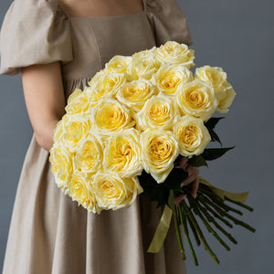 2 Dozen Cream Garden Roses