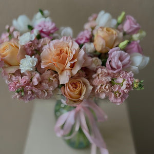 “Pastel Embrace” Flower Vase