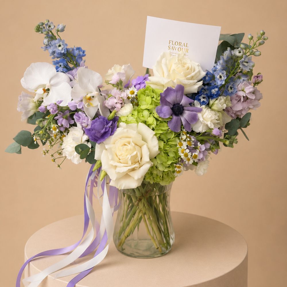 Luxury Mother's Day flower bouquet with fresh roses and seasonal blooms handcrafted by Floral Savour in Orlando