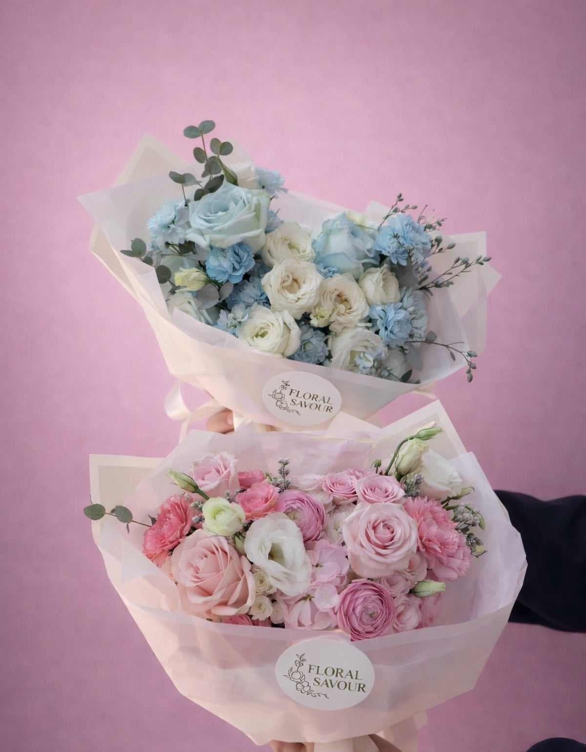 New baby flower bouquet with fresh seasonal blooms by Floral Savour in Orlando