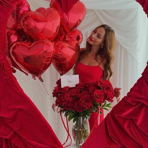 2 Dozen French Roses in a Vase