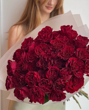 2 Dozen Red Garden Roses
