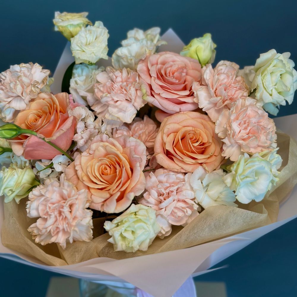 “Peach Sorbet” Mix Bouquet