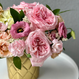 “Pink Elegance” Flower Vase