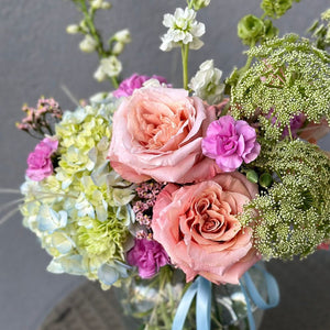 “Peachy Breeze” Flower Vase
