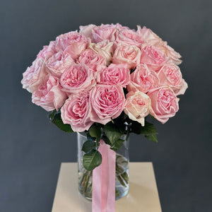 2 Dozen Garden Roses Pink Ohara