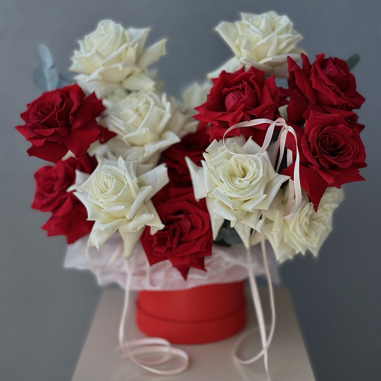 Hat Box of French Roses