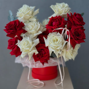 Hat Box of French Roses