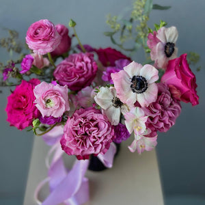 “Maroon Infusion” Flower Vase