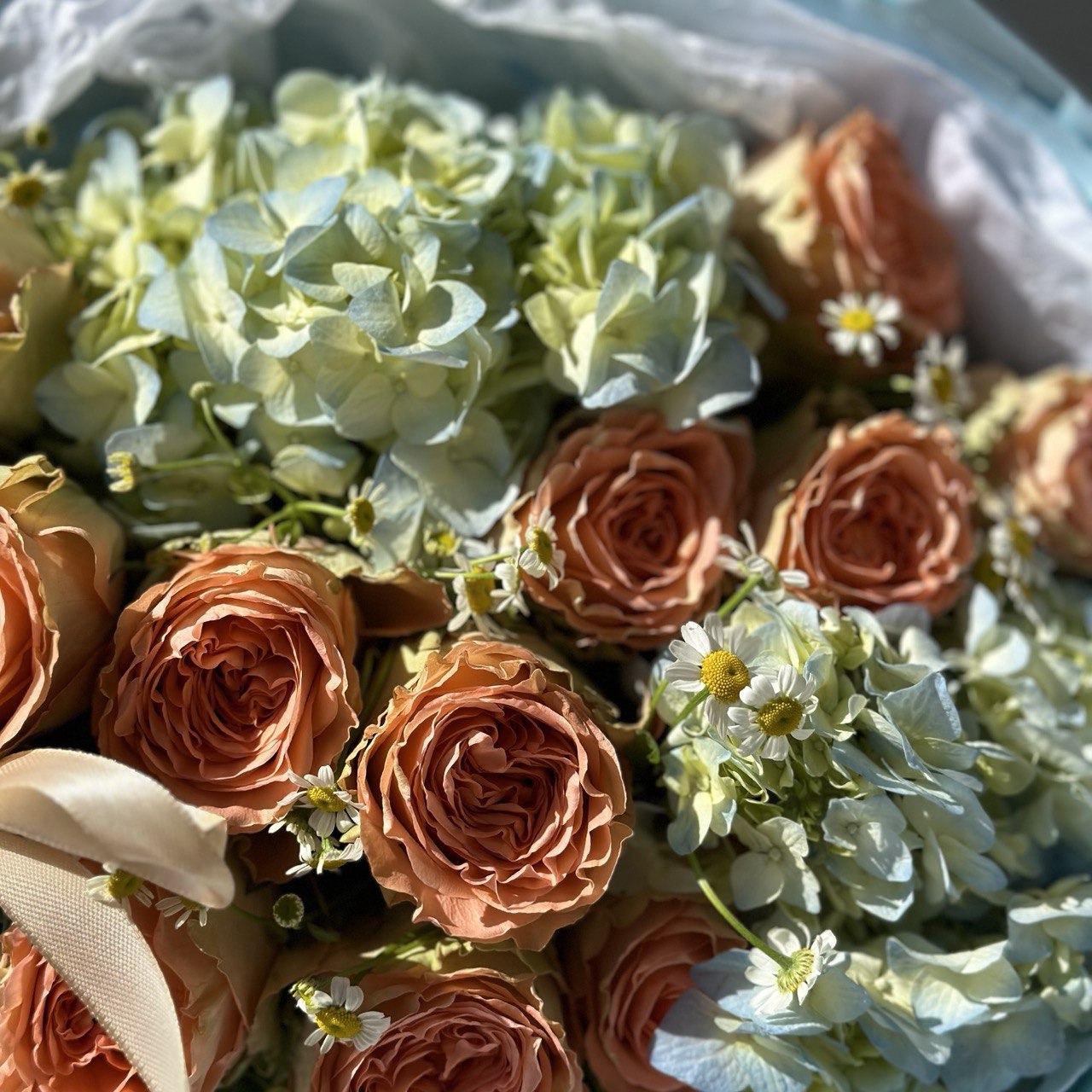 Duo Bouquet of Roses Kahala&Hydrangea