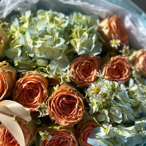 Duo Bouquet of Roses Kahala&Hydrangea