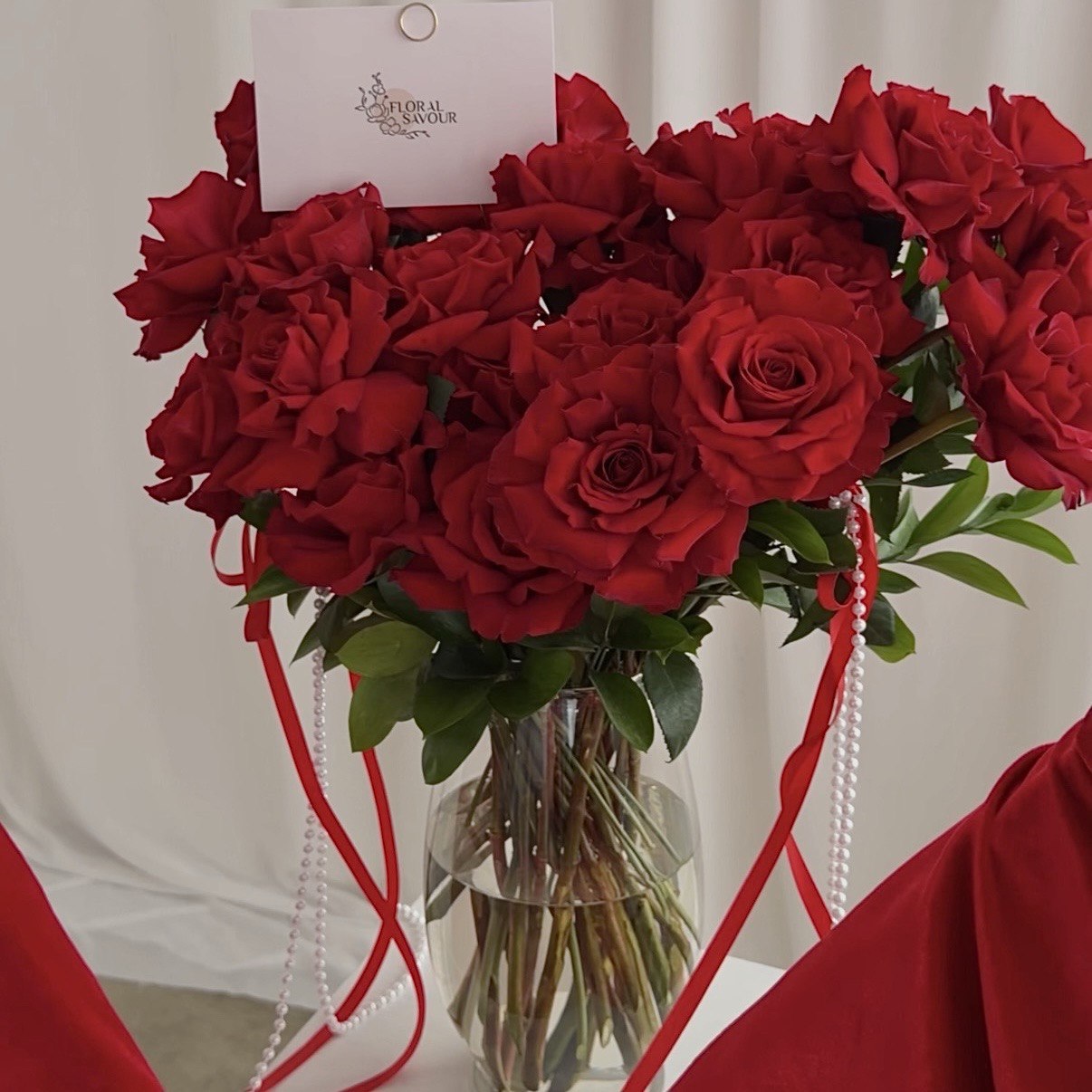 2 Dozen French Roses in a Vase
