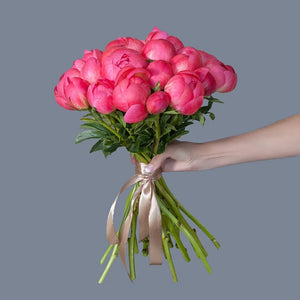 2 Dozen Coral Peonies