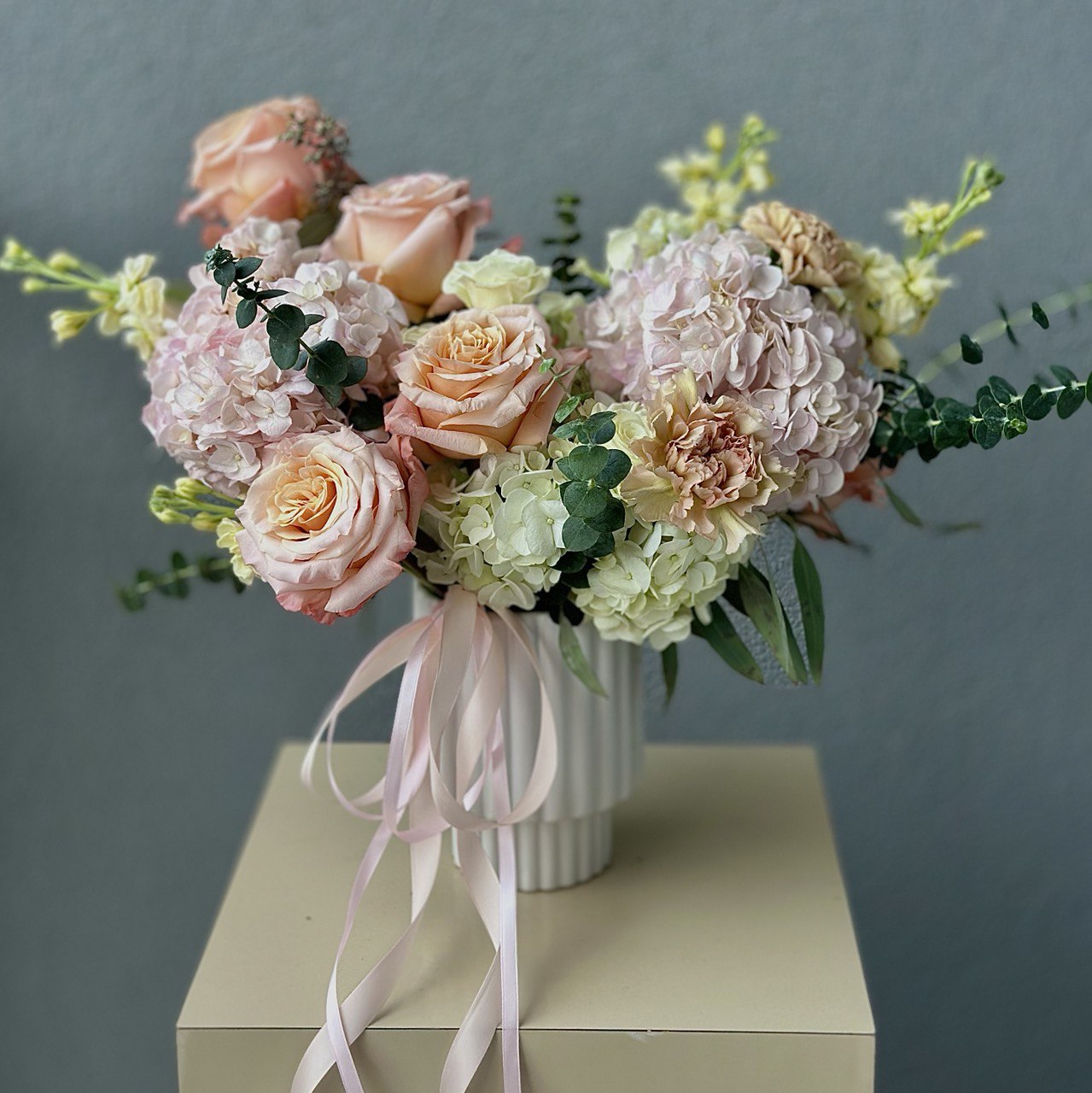 “Cotton Candy” Flower Vase