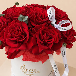 Dozen French Roses in a Box
