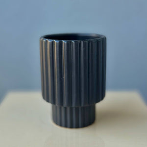 Black Ceramic Vase