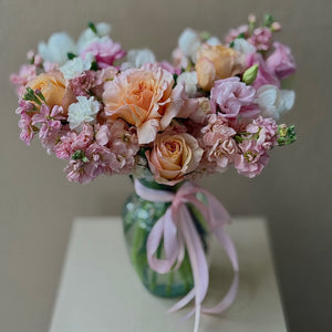 “Pastel Embrace” Flower Vase