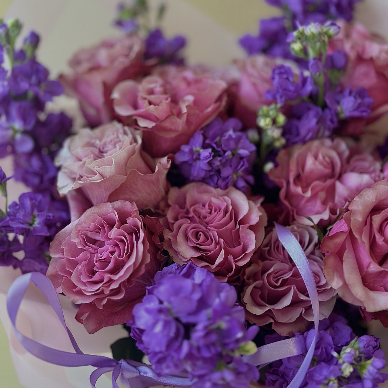 Duo Bouquet of Roses Country Blues&Stock