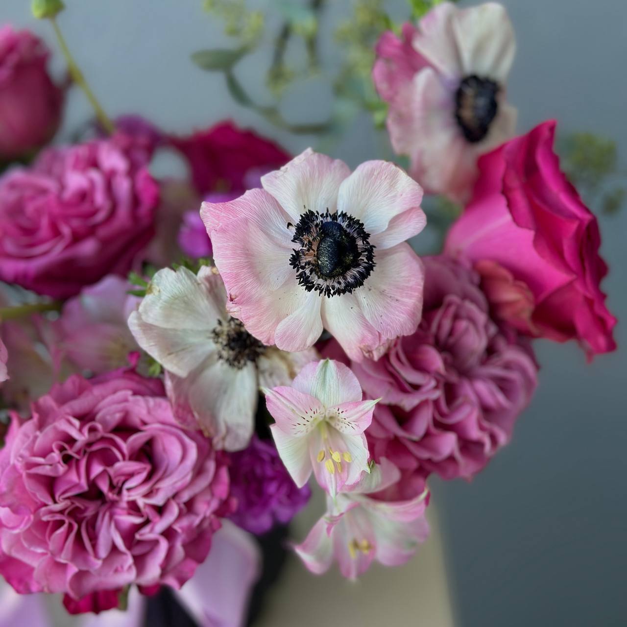 “Maroon Infusion” Flower Vase