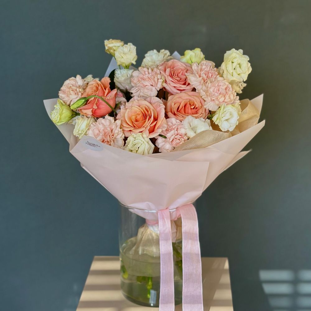 “Peach Sorbet” Mix Bouquet