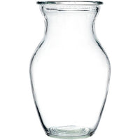 Clear Rose Garden Glass Vase