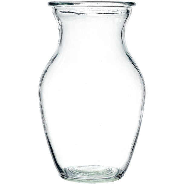 Clear Rose Garden Glass Vase