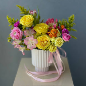 “Blooming Mélange” Flower Vase