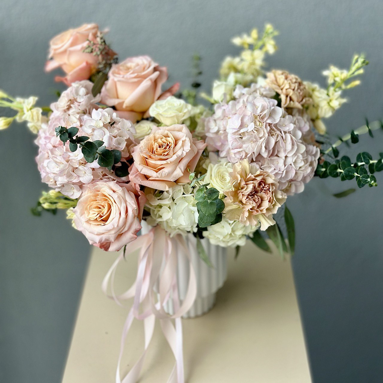“Cotton Candy” Flower Vase
