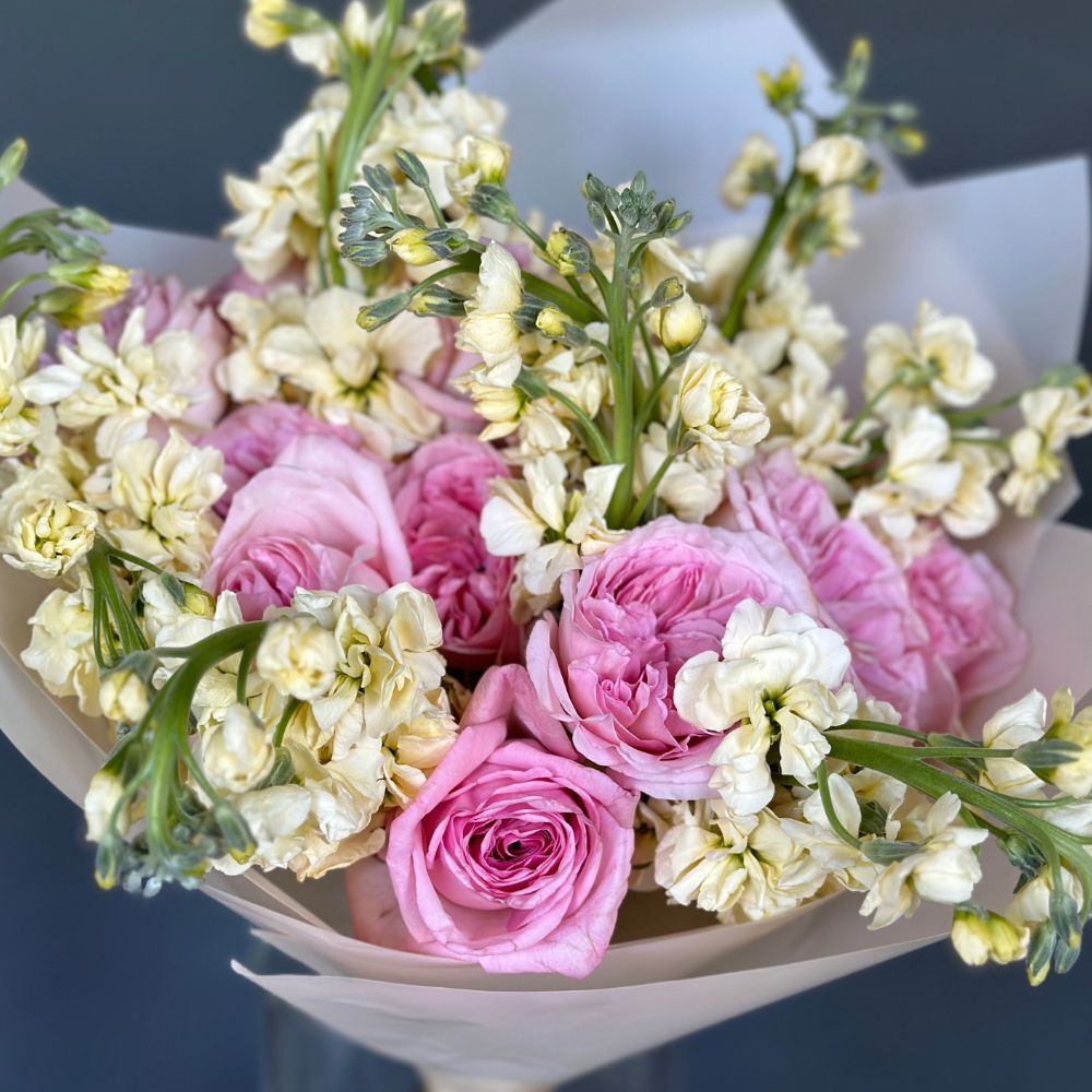 Duo Bouquet of Roses Pink Ohara&Stock