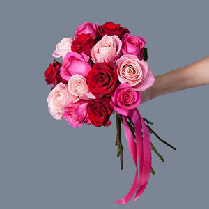 Dozen Roses Red-Pink Mix