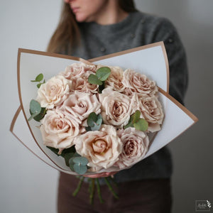 Dozen Powdery Roses