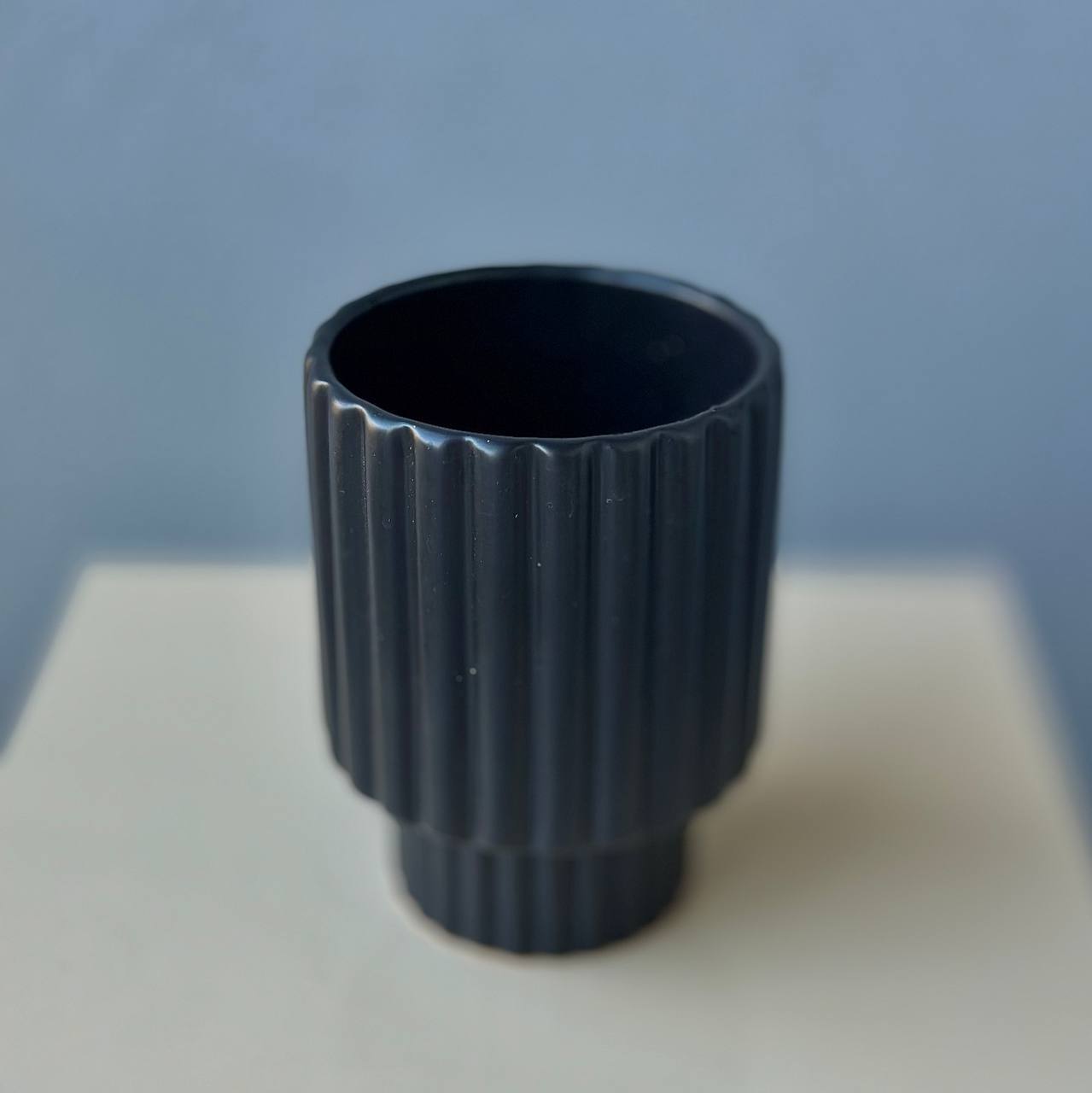 Black Ceramic Vase