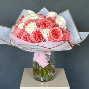 Duo Bouquet of Roses&Ranunculus