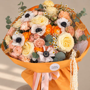 Golden Hour Bouquet — close-up of blooms
