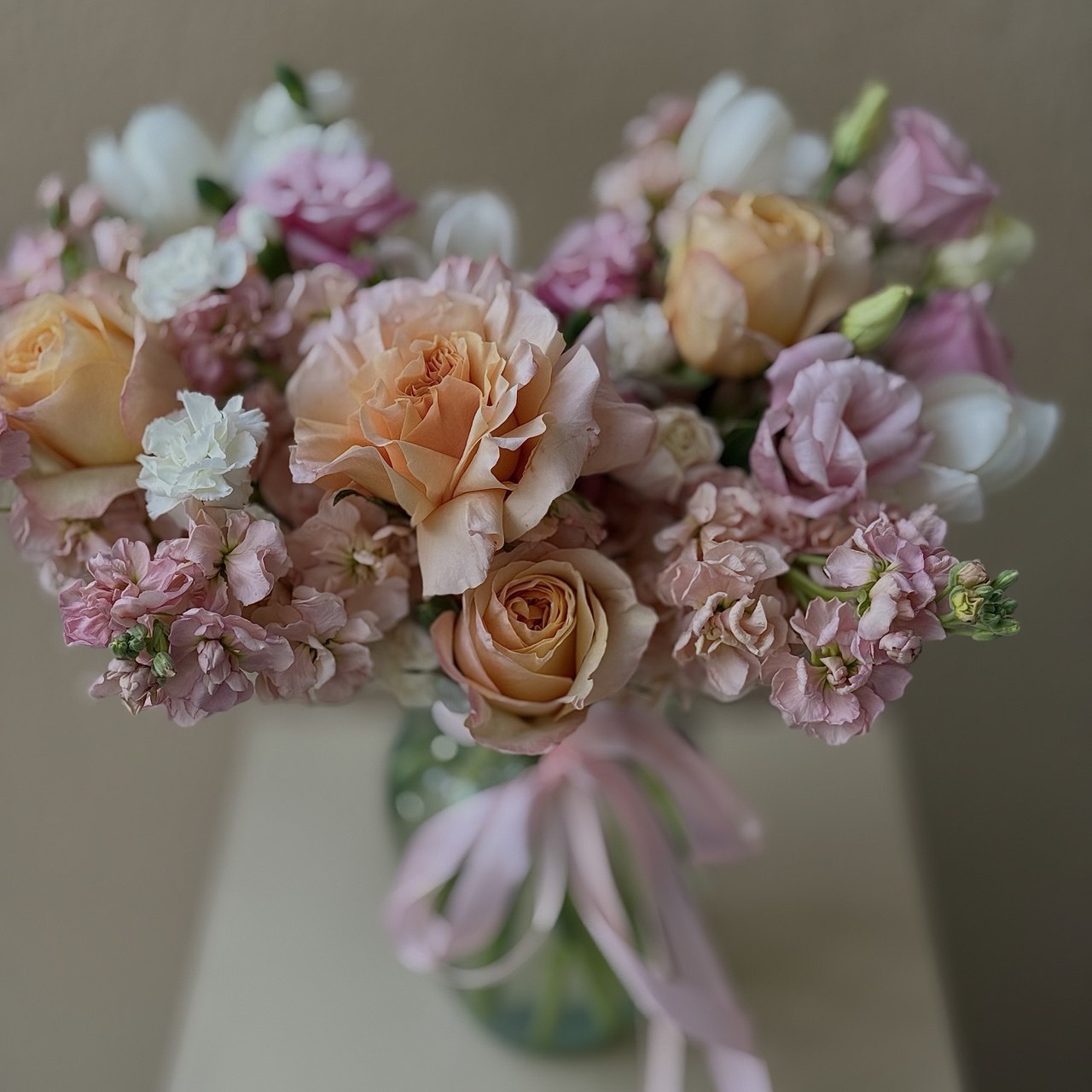 “Pastel Embrace” Flower Vase