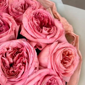 Dozen Pink Garden Roses